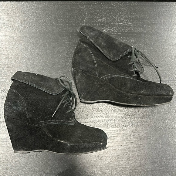 Steve Madden Maarkee Lace Up Heel Booties - 8 - Picture 9 of 10